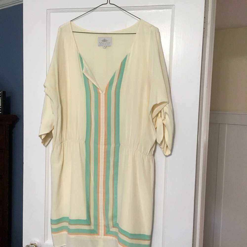 Madison Marcus silk drop waist dress